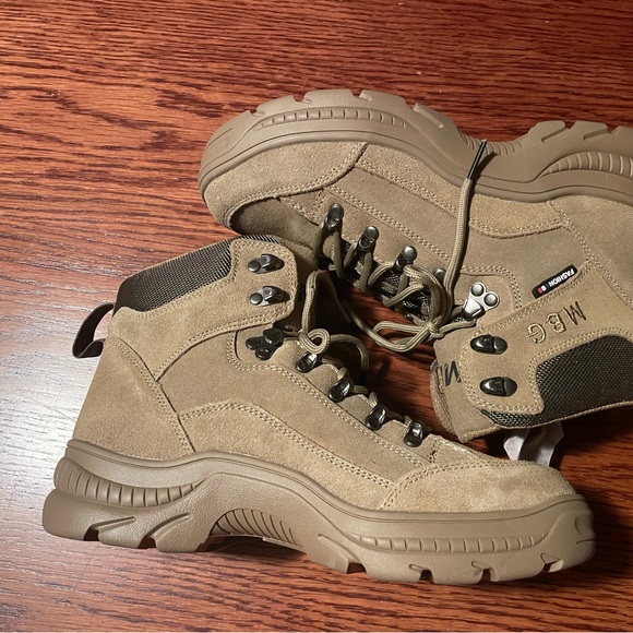 Men’s work boots with steel toe  leather boots high quality comfortable boots - Picture 7 of 13